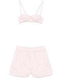Philosophy Di Lorenzo Serafini - Striped Top And Shorts Set - Lyst