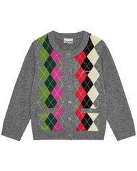 Ganni - Diamond Cardigan - Lyst