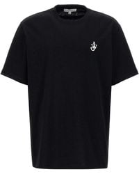 JW Anderson - J.W.Anderson 'Anchor Embroidery' T-Shirt - Lyst