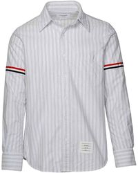 Thom Browne - Two-tone Cotton Shirt - Lyst