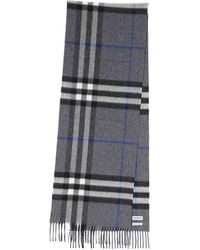 Burberry - Check Cashmere Scarf - Lyst