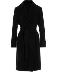 Theory - Trench Coat With Belt At The Waist - Lyst