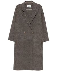 Soft Goat - Wool Double-Breasted Coat - Lyst