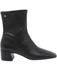 Tory Burch - Cocoa Logo Booties - Lyst