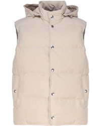 Eleventy - Padded Vest With Hood - Lyst