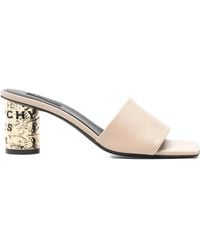 Givenchy - Tape Heeled Leather Mules - Lyst