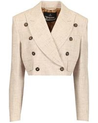 Vivienne Westwood - Double-Breasted Cropped Blazer - Lyst