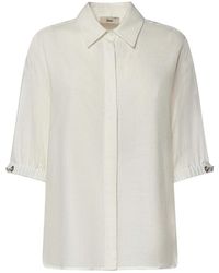 Herno - Linen Blend Shirt - Lyst