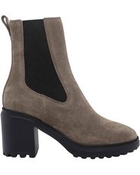 Hogan - Bottines Chelsea H724 En Daim - Lyst