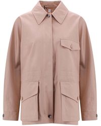 Burberry - Oversize Field Cotton Jacket - Lyst