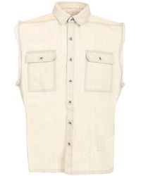 Rick Owens - Jumbo Tommy Sleeveless Shirt - Lyst