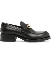 Lanvin - Medley Leather Loafers - Lyst