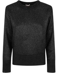 Herno - Textured Knit Sweater With Subtle Sequins And Fitt - Lyst