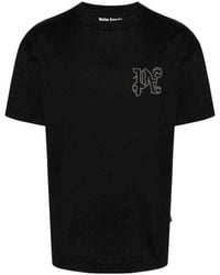 Palm Angels - Studded Logo T-shirt - Lyst