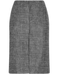 Bottega Veneta - Printed Leather Midi Skirt - Lyst