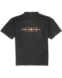 タグ付き BALENCIAGA AIRPORT TAG T-SHIRT S 黒 Balenciaga Airport Tag T-Shirt Medium Fit for Men | Lyst