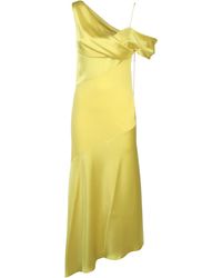 Loewe - Draped Midi Dress Dresses - Lyst