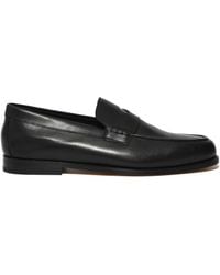 Doucal's - Leather Penny Moccasin - Lyst