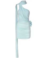 Magda Butrym - Mini Dress With Wrap Neckline - Lyst
