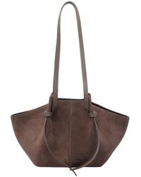 Yuzefi - Suede Mochi Shoulder Bag - Lyst