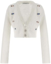 Alessandra Rich - 'Carded Mohair' Cardigan - Lyst
