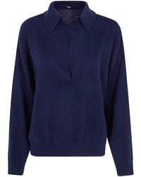 Seventy - Wool Cashmere Blend Polo Neck Sweater - Lyst