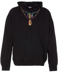 Marcelo Burlon - Logo Printed Hoodie - Lyst