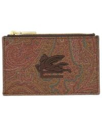 Etro - Card Holder With Pegasus - Lyst