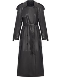 Salvatore Santoro - Long Leather Trench Coat - Lyst