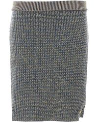Balmain - Glittered Skirt With Zip Closure On The Back - Lyst