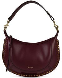 Isabel Marant - Naoko Burgundy Leather Bag - Lyst