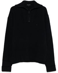 Emporio Armani - Half Zip Turtle Neck Sweater - Lyst