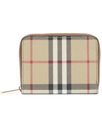Burberry - Mini Zip Around Wallet - Lyst