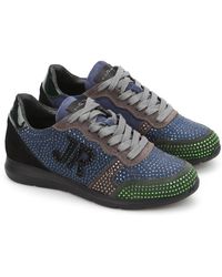 John Richmond - Beads Detailed Suede Sneakers - Lyst