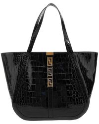 Versace - Greca Goddess Large Shopping Bag - Lyst