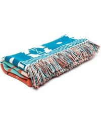 Alanui - Intarsia-knit Wool Fringe Blanket - Lyst