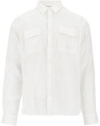C.P. Company - Linen Long-Sleeved Shirt - Lyst