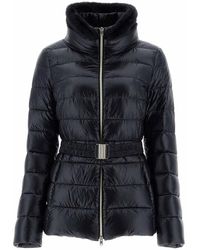 Herno - Claudia Down Jacket With Faux Fur Collar - Lyst