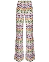 Missoni - Chevron-Pattern Trousers - Lyst