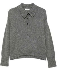 Roberto Collina - Buttoned Collar Sweater - Lyst