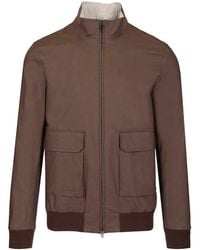 Herno - Stretch Cotton Bomber Jacket - Lyst