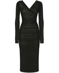 Dolce & Gabbana - Small Polka Dot V-Neck Dress - Lyst