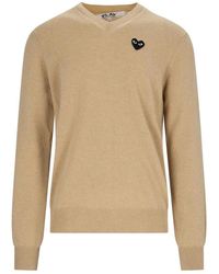 COMME DES GARÇONS PLAY - Suéter Cuello Redondo - Lyst