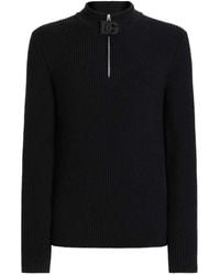 Dolce & Gabbana - Zip Long Sleeve Mock-Neck Sweater - Lyst