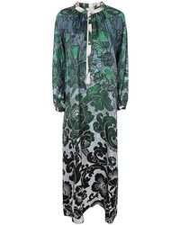Pierre Louis Mascia - Printed Silk Twill Dress - Lyst