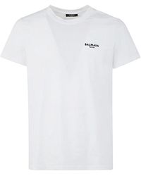 Balmain - Flock T-shirt Classic Fit - Lyst