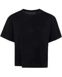 Sacai - Jersey-Style Cotton T-Shirt - Lyst