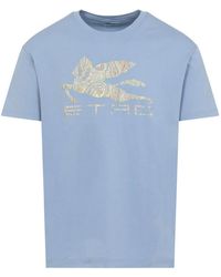 Etro - Pegasus Motif T-Shirt - Lyst