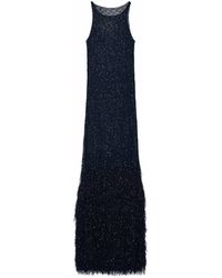 Giorgio Armani - Long Sequined Knit Dress - Lyst