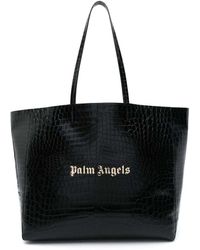 Palm Angels - Crocodile-embossed Leather Tote Bag - Lyst